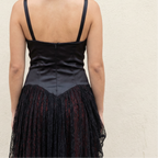 90s norma kamali lace skirt dress
