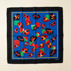 80s escada margaretha ley hat print scarf