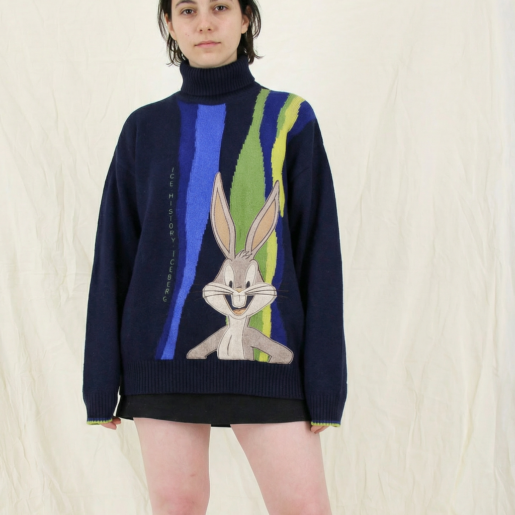 90s iceberg bugs bunny oversized sweater