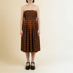 90s shelli segal tartan dress/pinafore - grunge revival