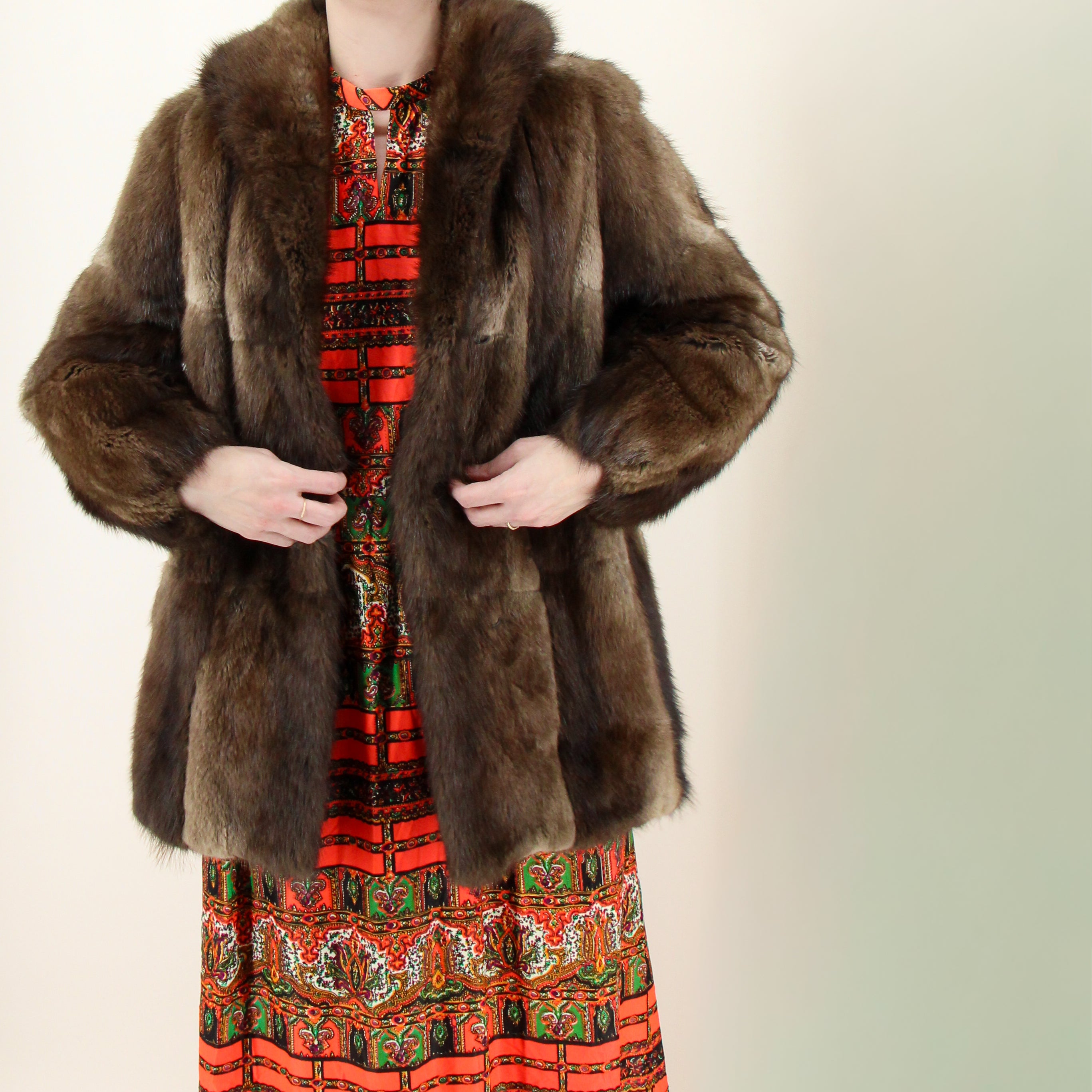 70s keyhole paisely maxi dress