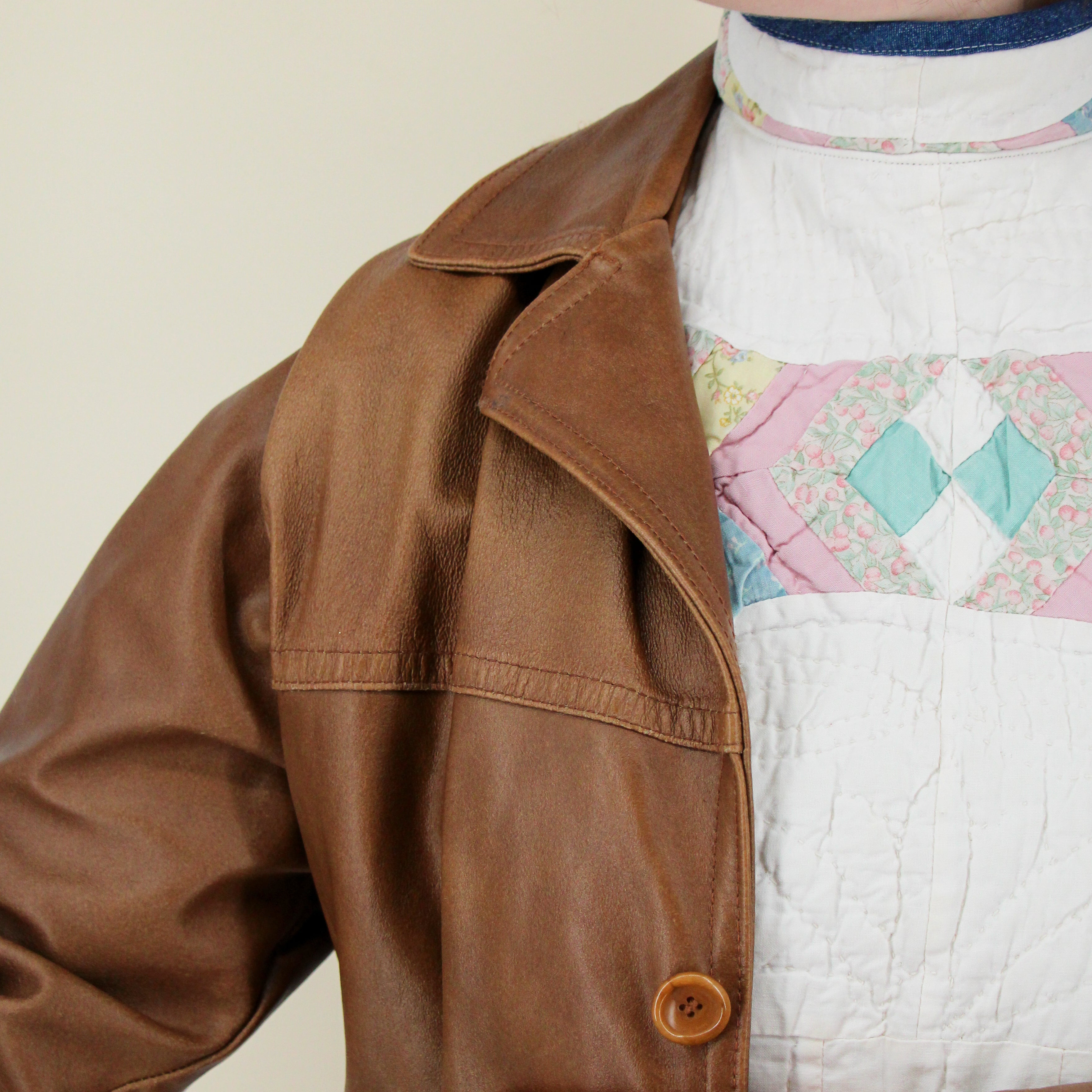 jackie quilt - reclaimed vintage quilt dickey