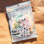 flair + repair kit for visible mending:  the cat's meow