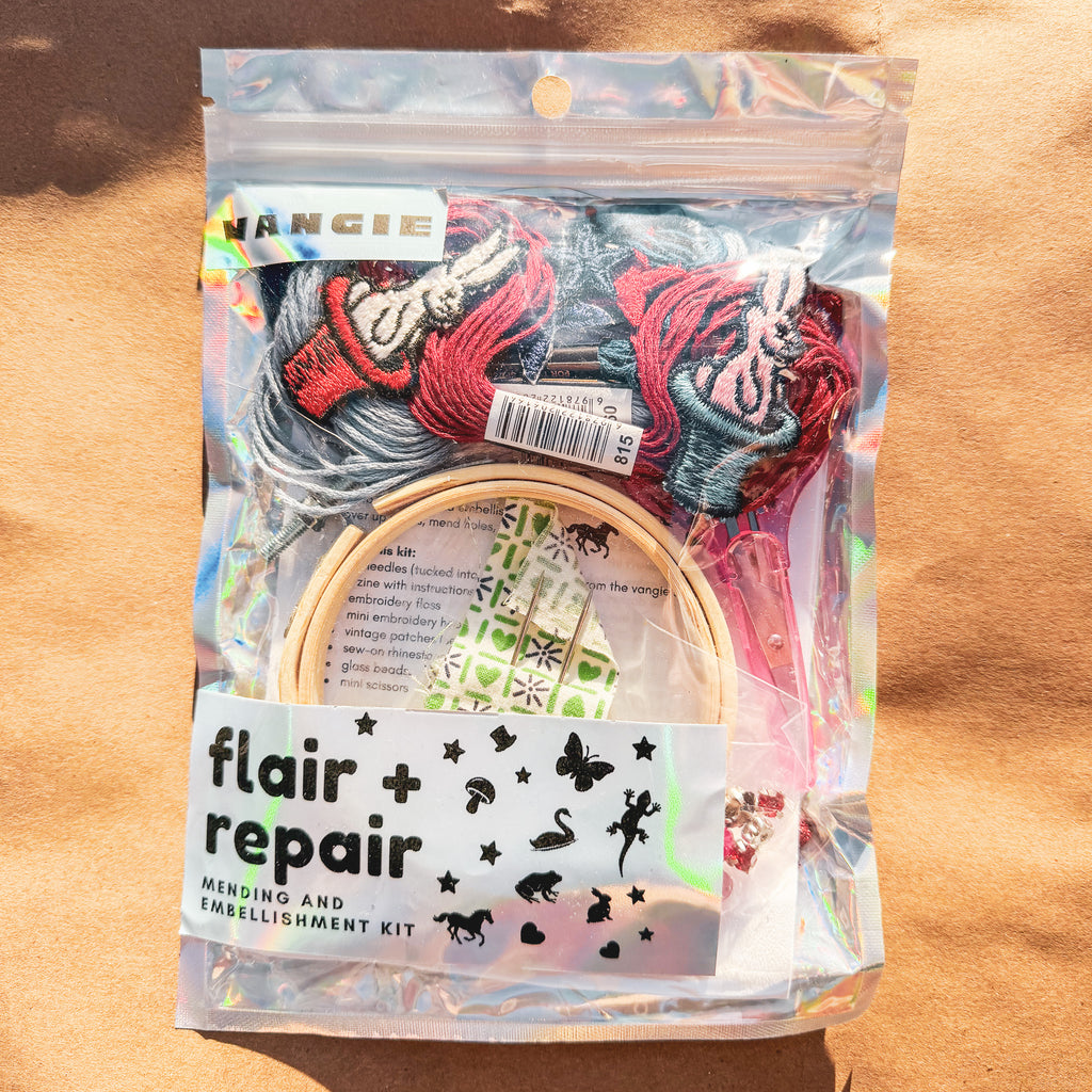 flair + repair kit for visible mending: magic rabbits