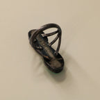 70s turquoise + coral 'toi et moi' sterling ring