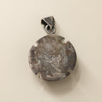 80s sterling taxco tiger’s eye modernist large pendant