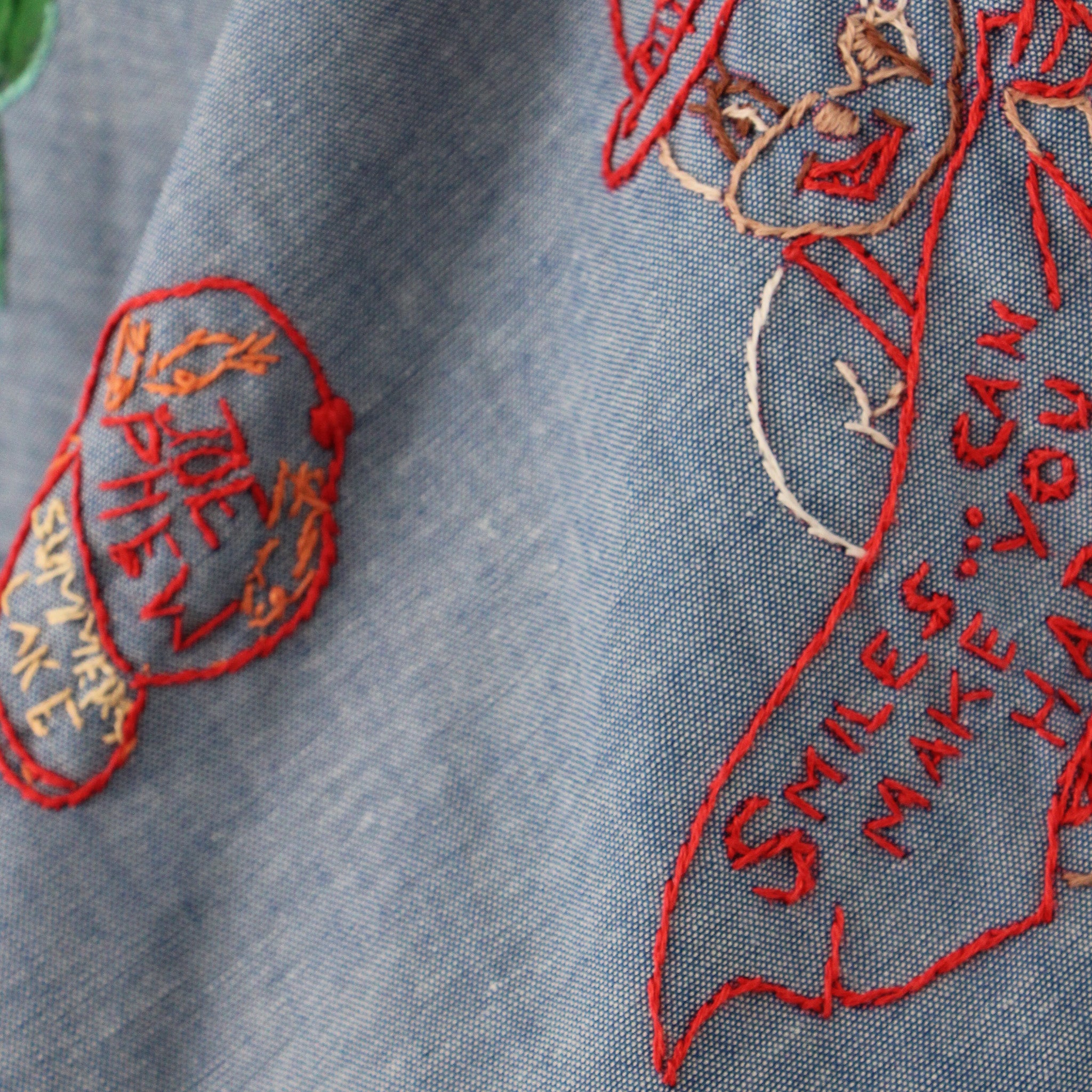 70s by “sis” hand embellished folk art shirt