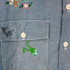 70s by “sis” hand embellished folk art shirt
