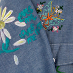 70s by “sis” hand embellished folk art shirt