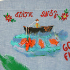 70s by “sis” hand embellished folk art shirt