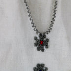 70s eastern european folk embroidered linen blouse