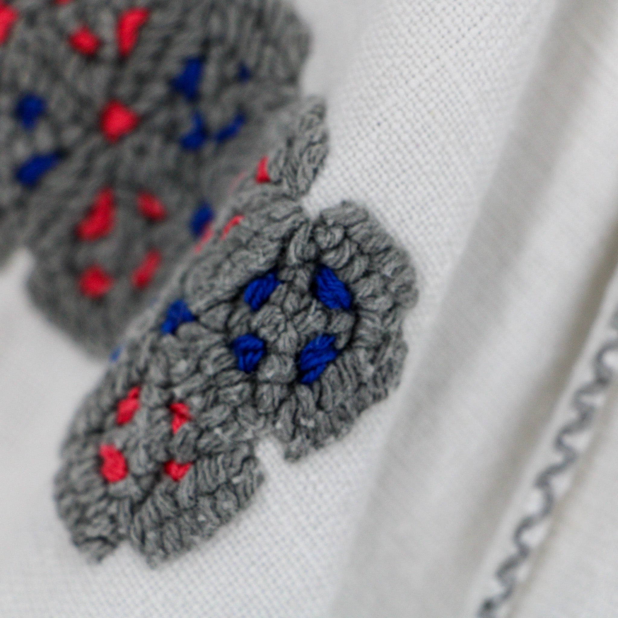 70s eastern european folk embroidered linen blouse