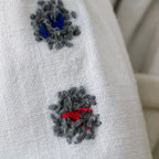 70s eastern european folk embroidered linen blouse