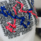 70s eastern european folk embroidered linen blouse