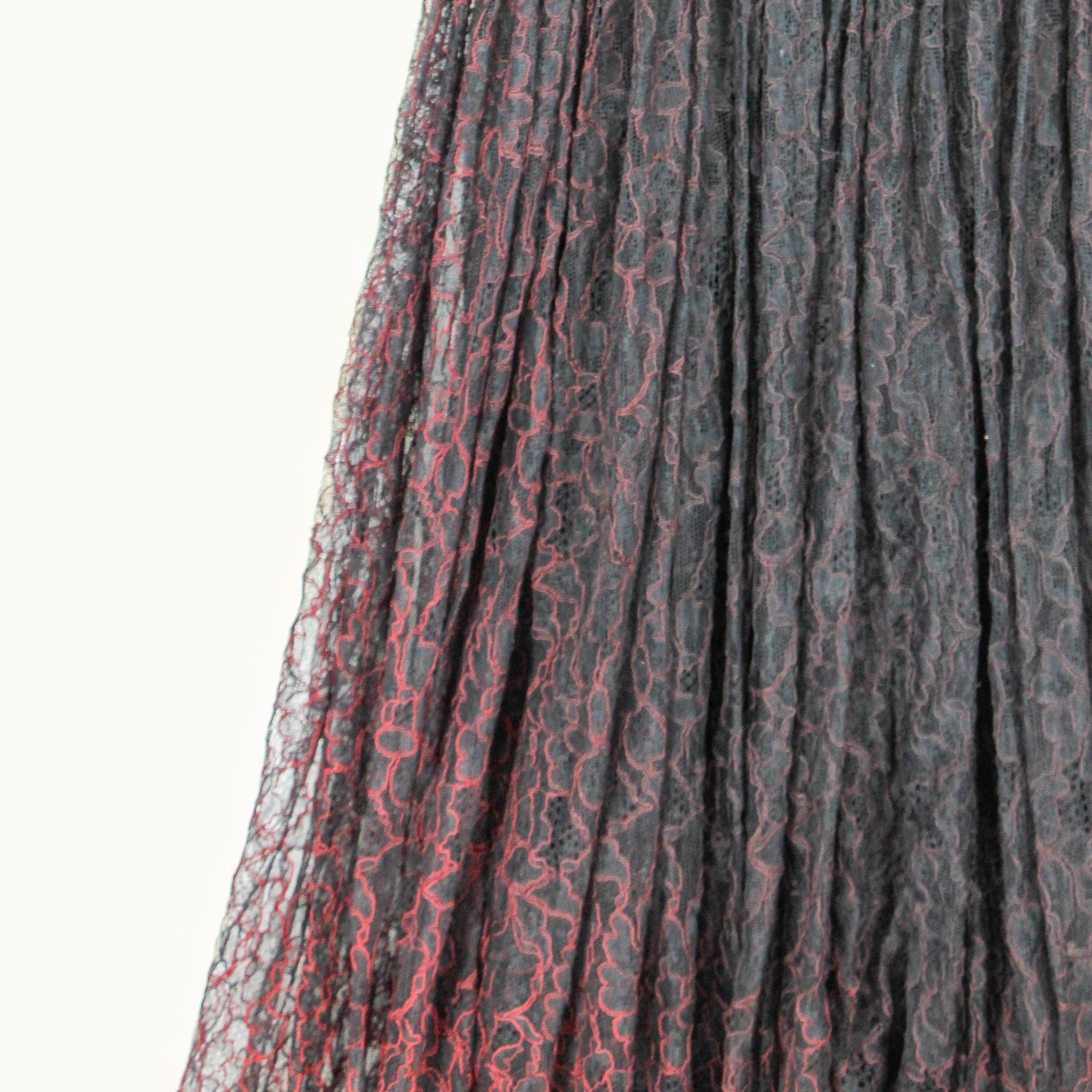 90s norma kamali lace skirt dress