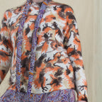 70s abstract ink italian angora sweater