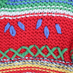 y2k rare roberto cavalli chunky snowflake knit cardigan