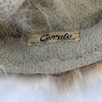 60s cerrato torino fox fur toque hat
