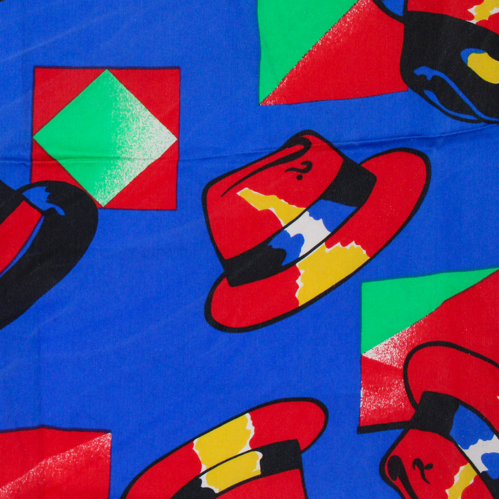 80s escada margaretha ley hat print scarf