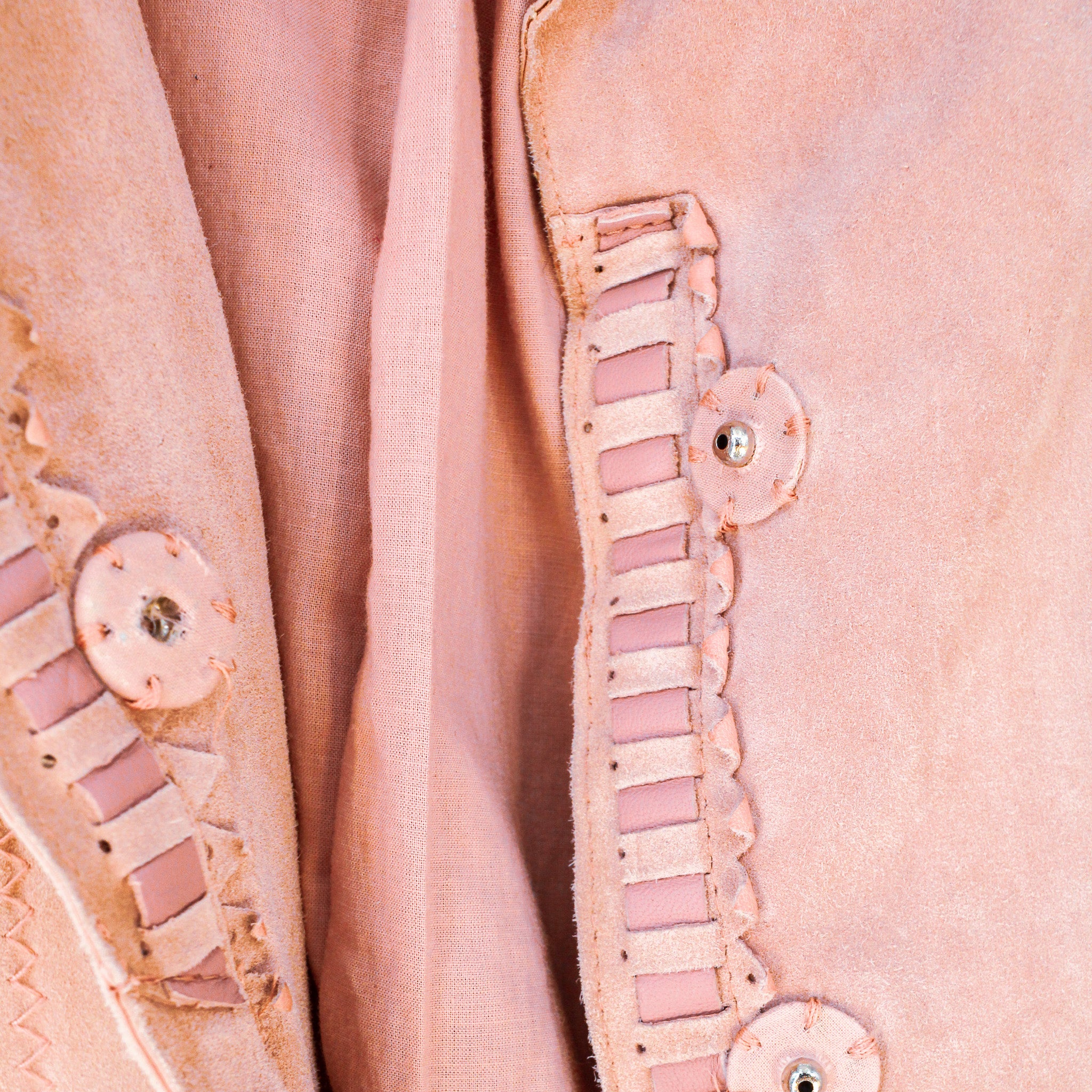 90s moschino cheap and chic blush suede jacket