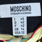 y2k moschino cheap and chic 'truly italian' pasta al pomodoro dress