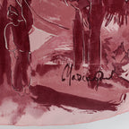 80s marc chagall signed wearable art square scarf