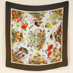 60s gucci funghi botanical silk scarf by vittorio accornero
