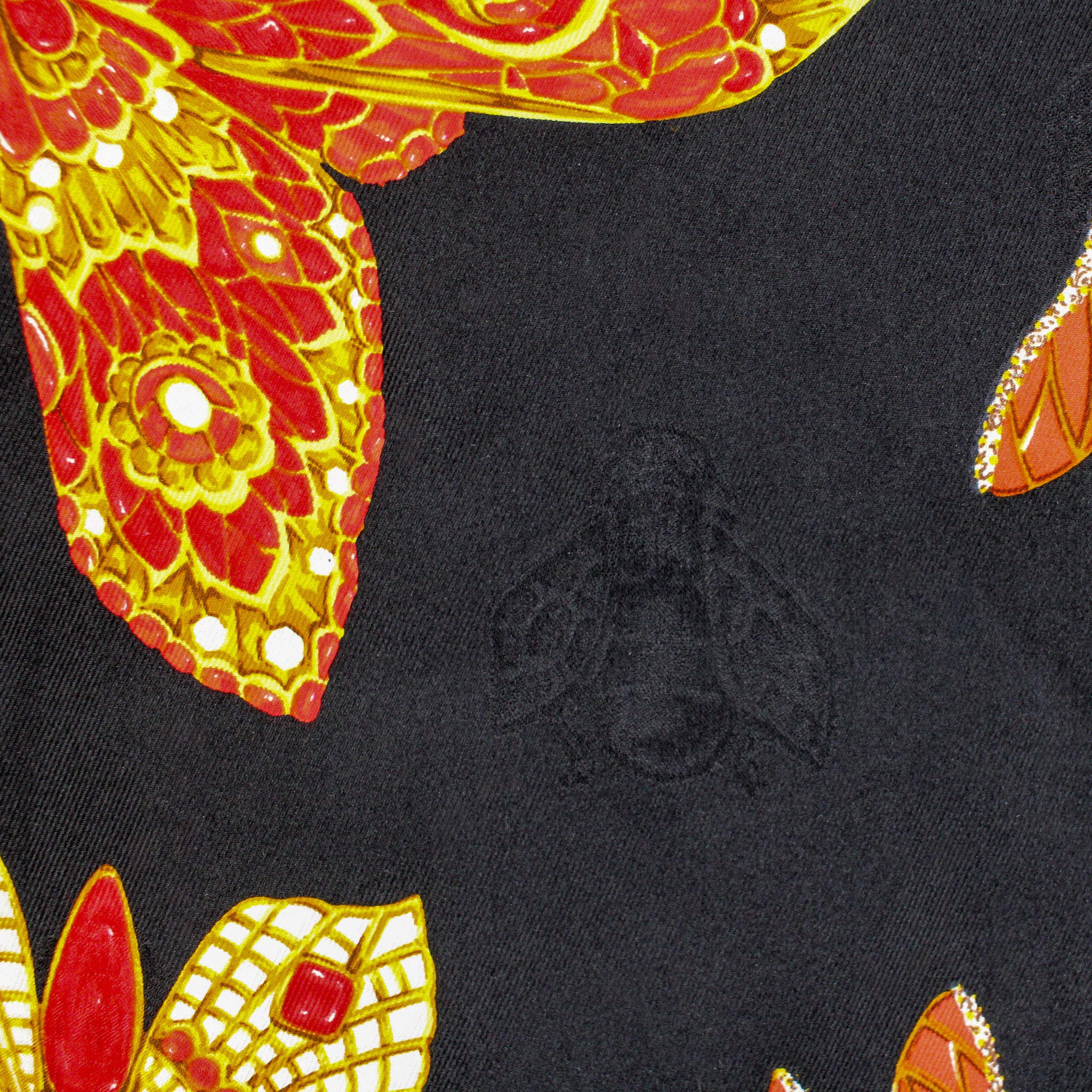 80s christian dior jeweled insect scarf