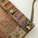 y2k fendi stone patchwork star-cutout crossbody bag or clutch