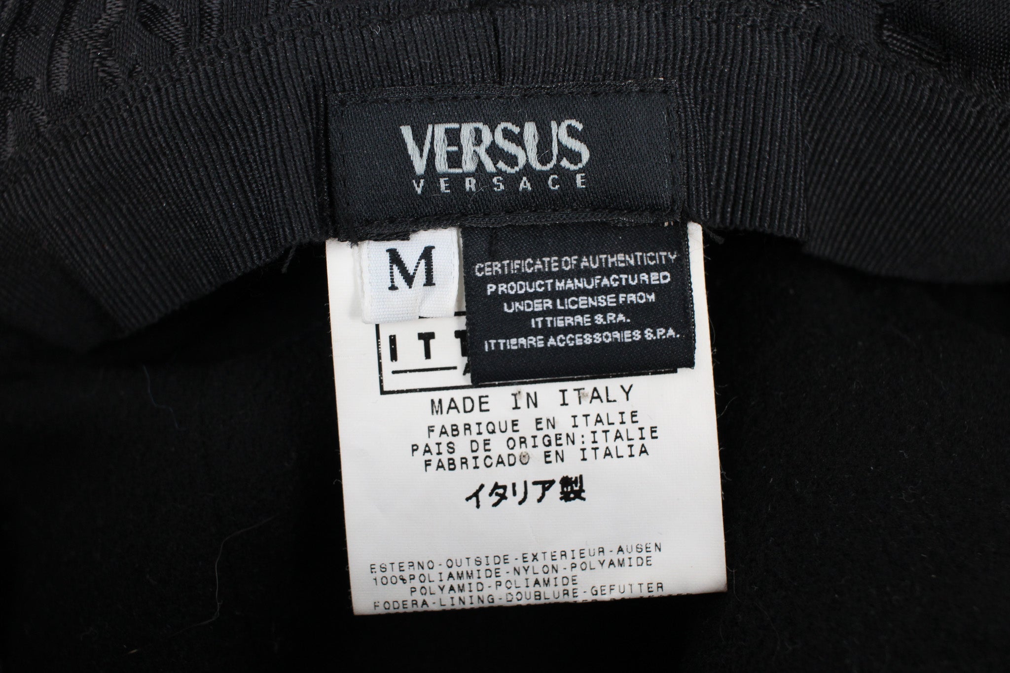 y2k versus versace  logo jacquard bucket hat