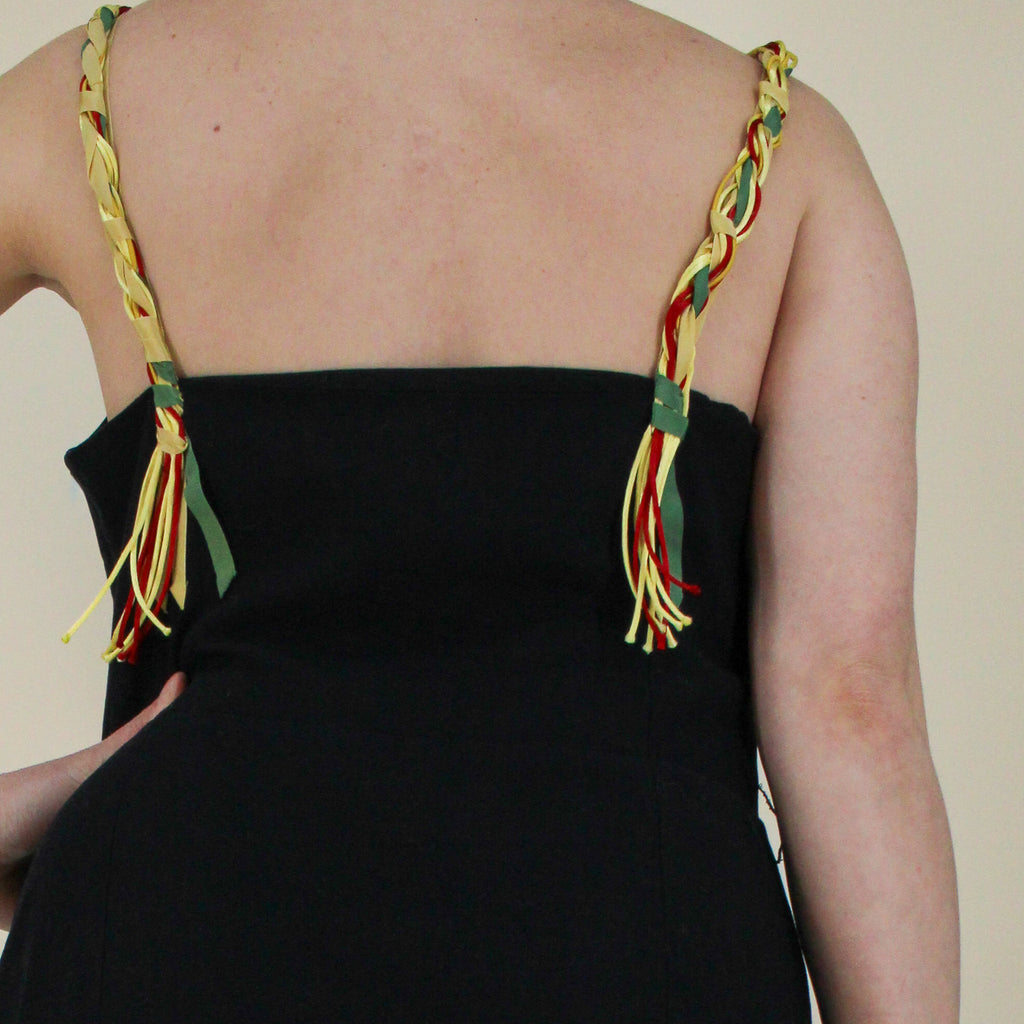 y2k moschino cheap and chic 'truly italian' pasta al pomodoro dress