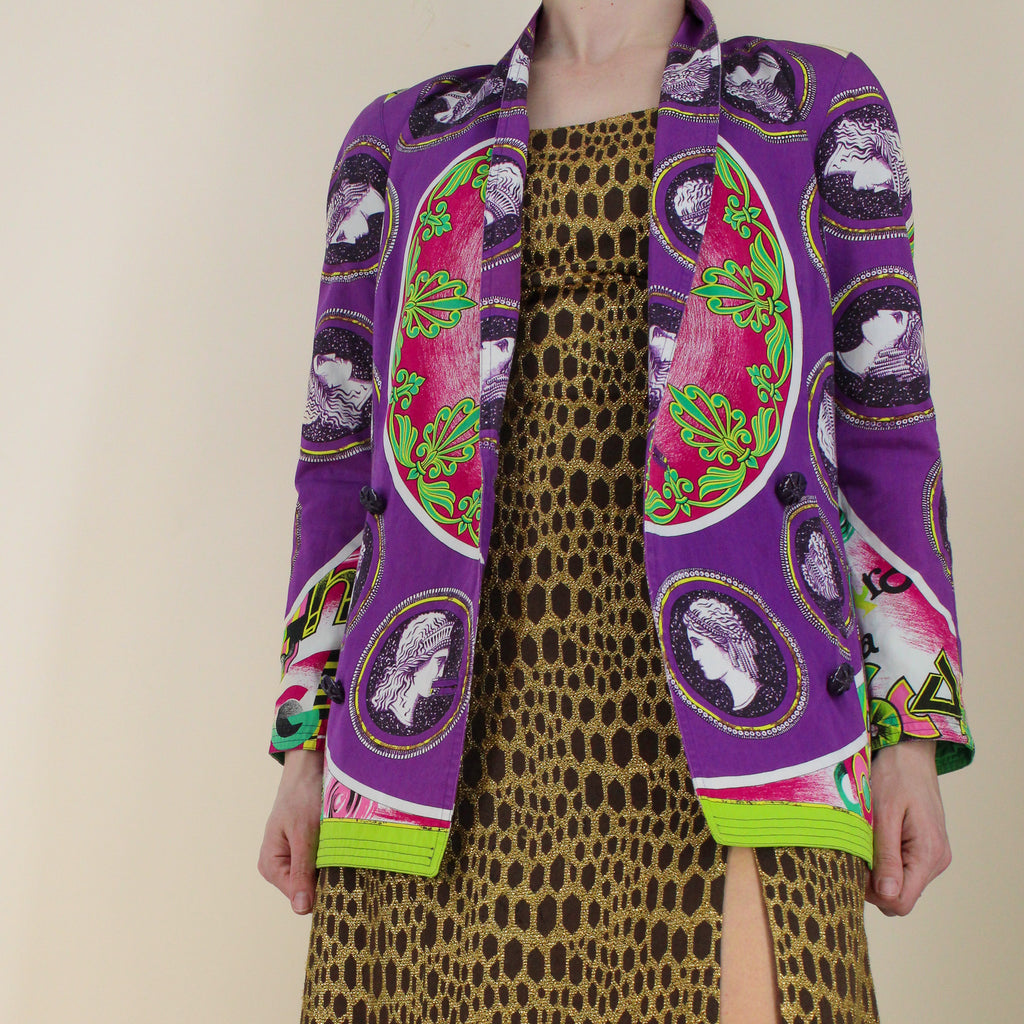 90s gianni versace ss1991 runway 'opera balletto teatro cinema' blazer