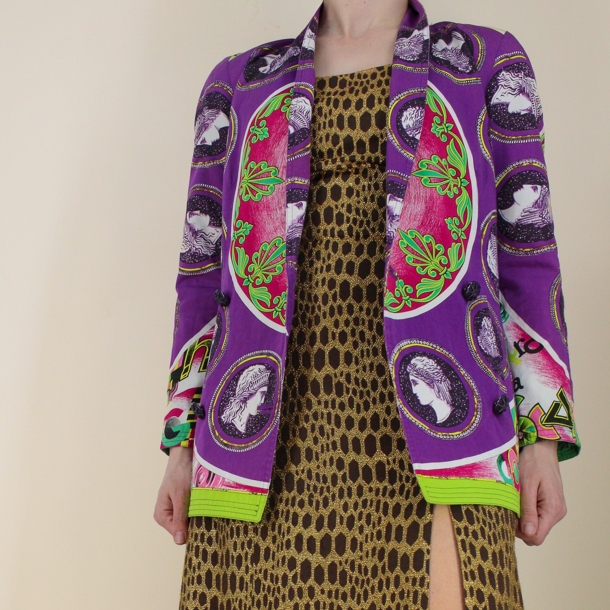 90s gianni versace ss1991 runway 'opera balletto teatro cinema' blazer