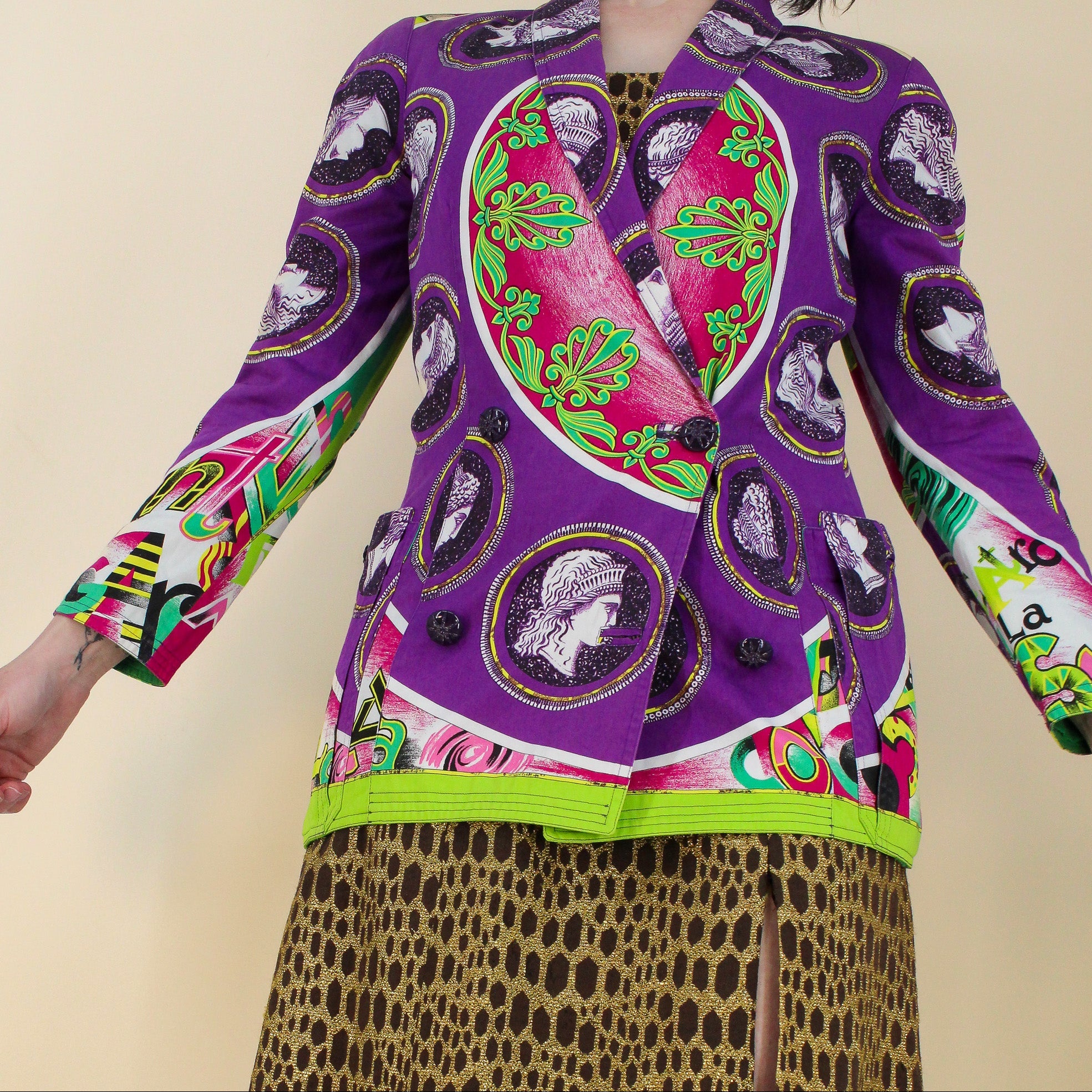 90s gianni versace ss1991 runway 'opera balletto teatro cinema' blazer