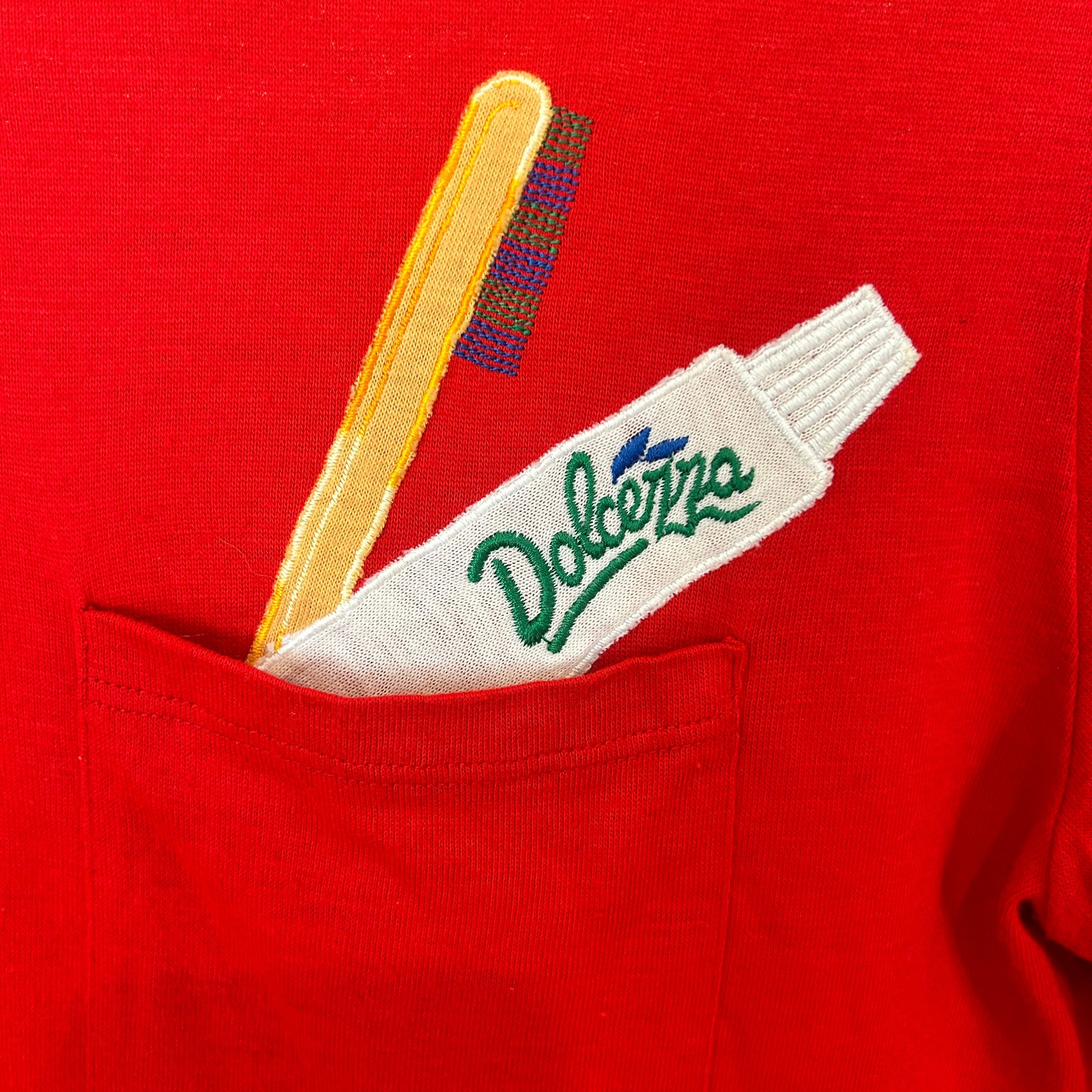 80s toothbrush appliqué maxi dress