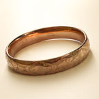 1900s victorian gold shell  hinged bangle by m h & co