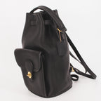 90s coach black top handle bucket backpack -  9992 - rare