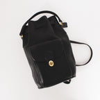 90s coach black top handle bucket backpack -  9992 - rare