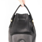 90s coach black top handle bucket backpack -  9992 - rare