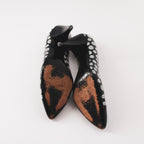 80s bruno magli button leather pumps - 8 1/2