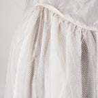 50s silk and net drop waist slip dress