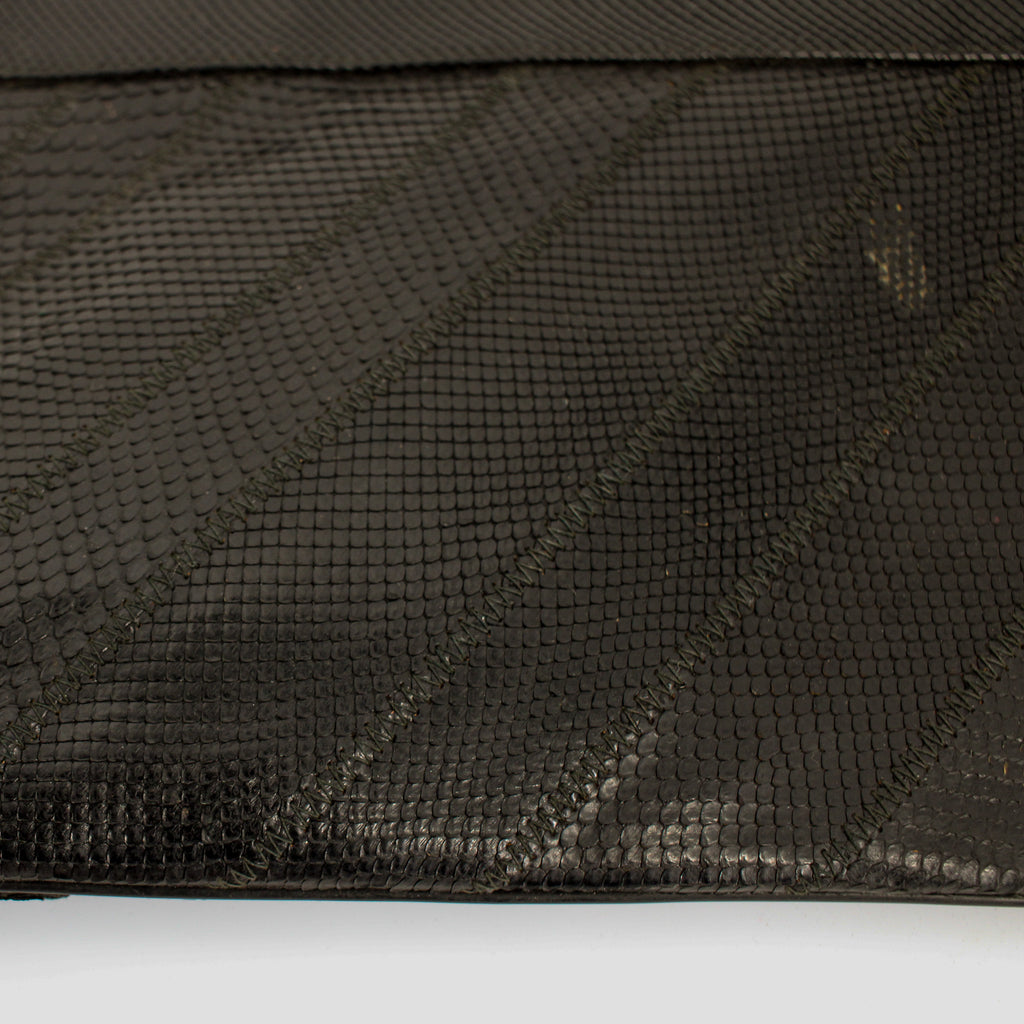 70s patchwork lizard skin clutch -  bags by varon