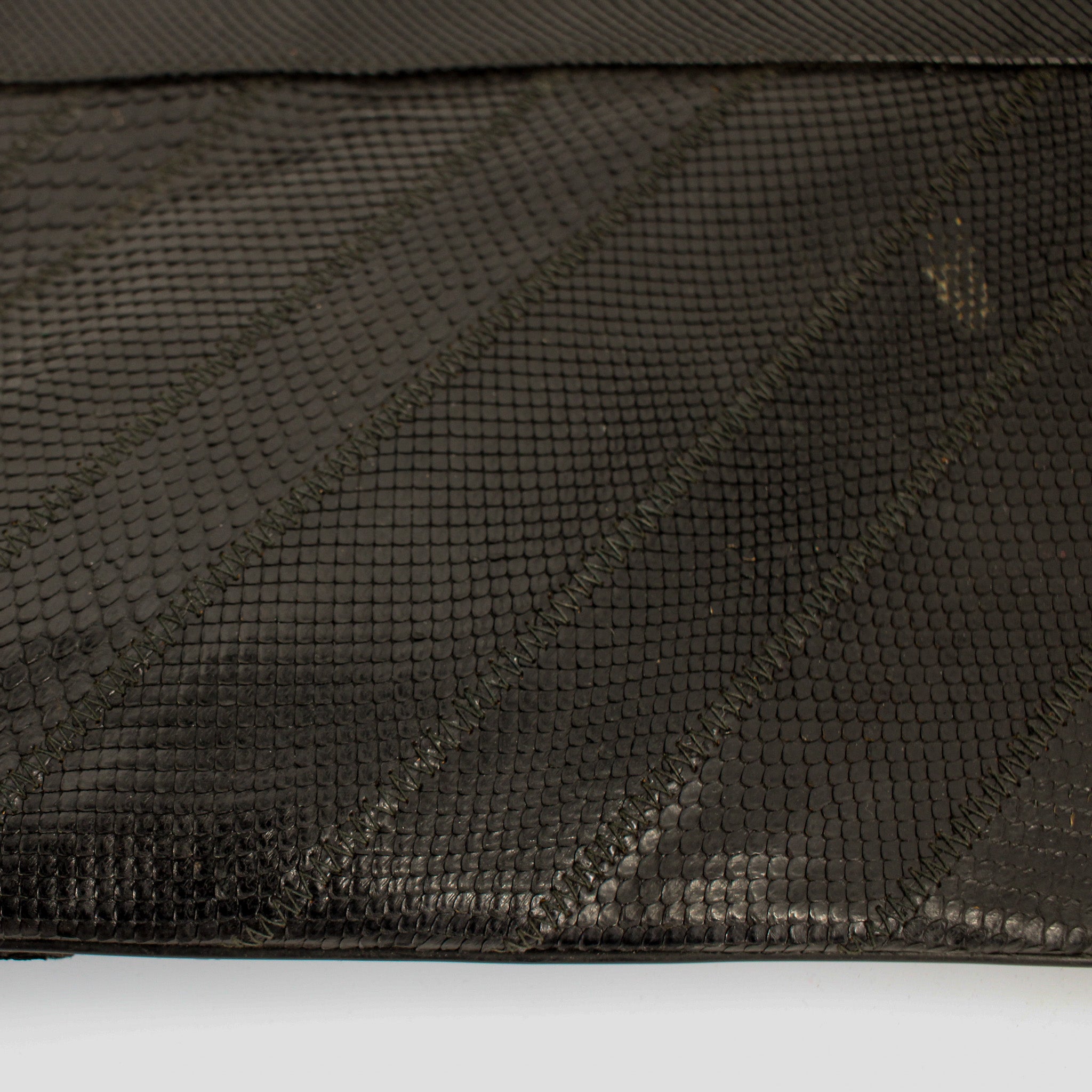 70s patchwork lizard skin clutch -  bags by varon