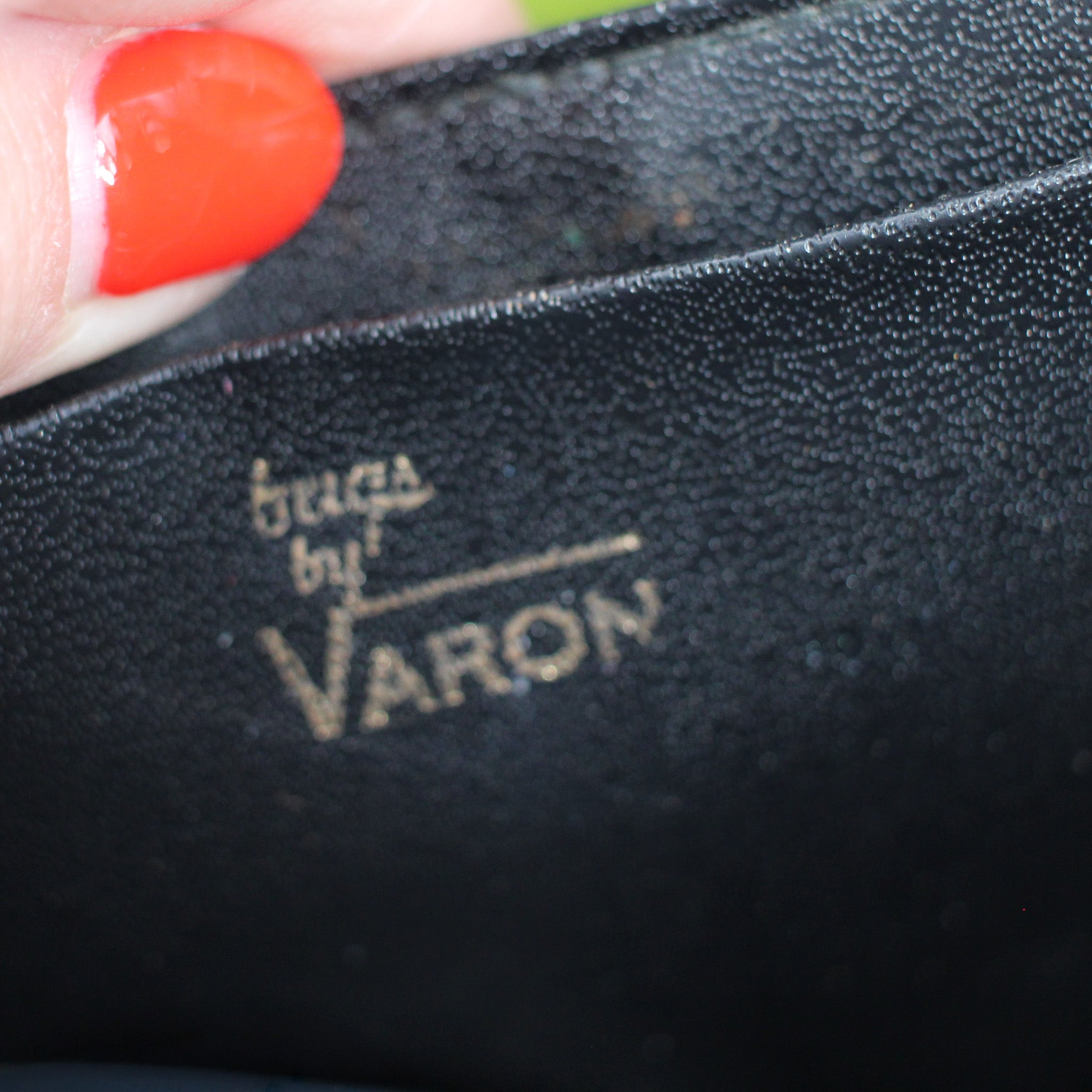 70s patchwork lizard skin clutch -  bags by varon