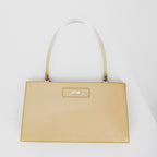y2k gucci by tom ford tan patent leather, lucite handle