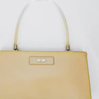 y2k gucci by tom ford tan patent leather, lucite handle