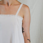 antique 1910s hand-eyelet cotton chemise