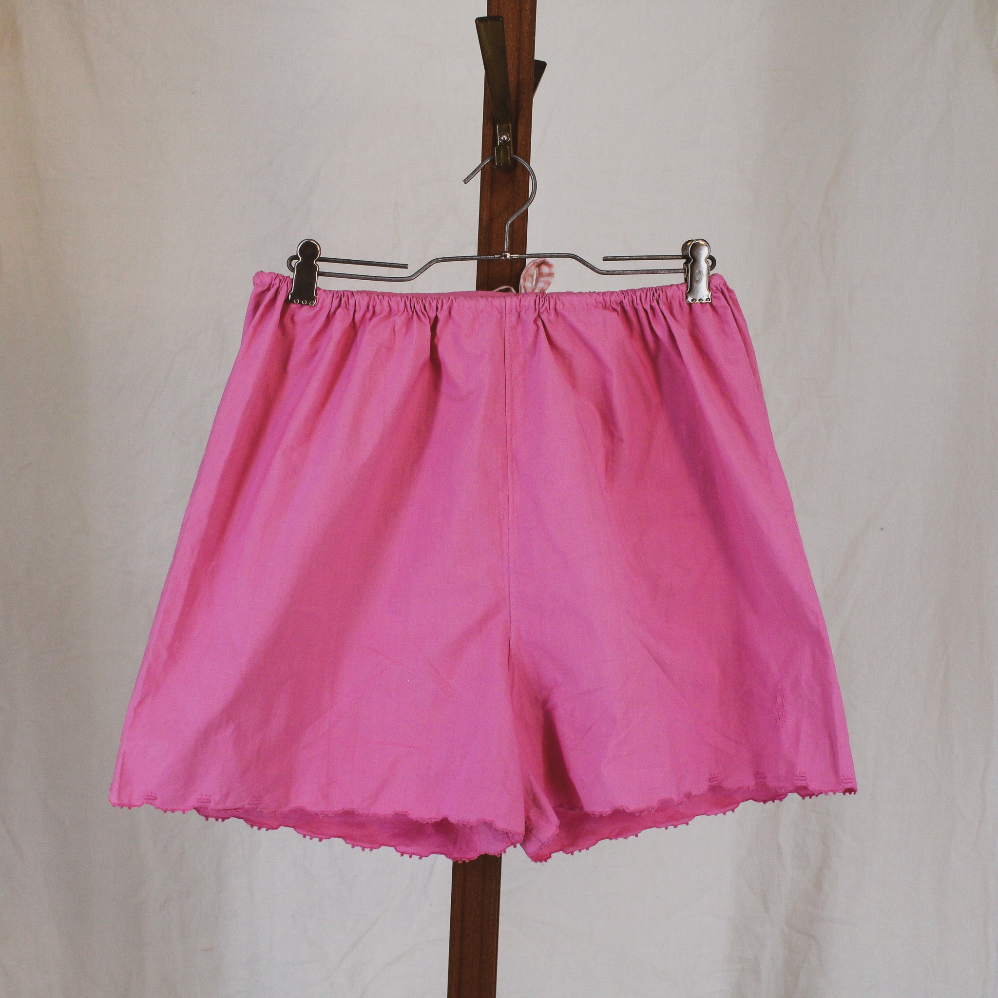 antique french monogrammed cotton camisole dress and bloomers set