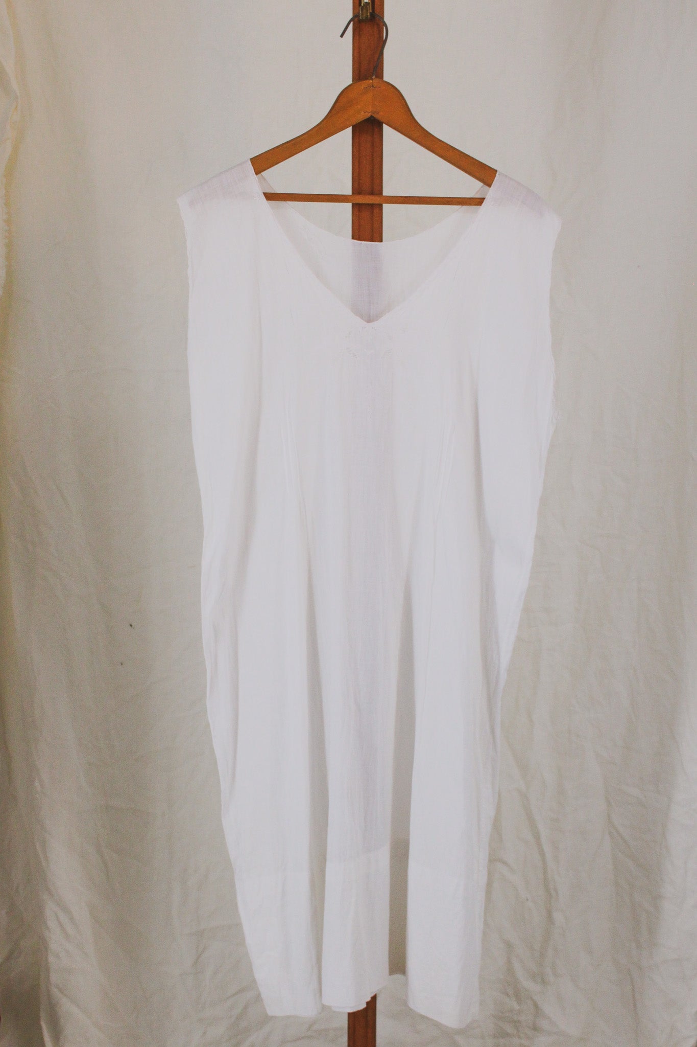 1900s antique whitework eyelet nightgown