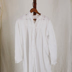 1970s prairie style eyelet cotton nightgown